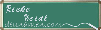Rieke Weidl Visitenkarte